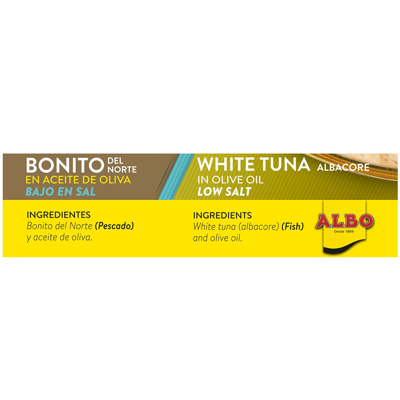 Albo Bonito Del Norte en Aceite de Oliva Bajo en Sal, 82g