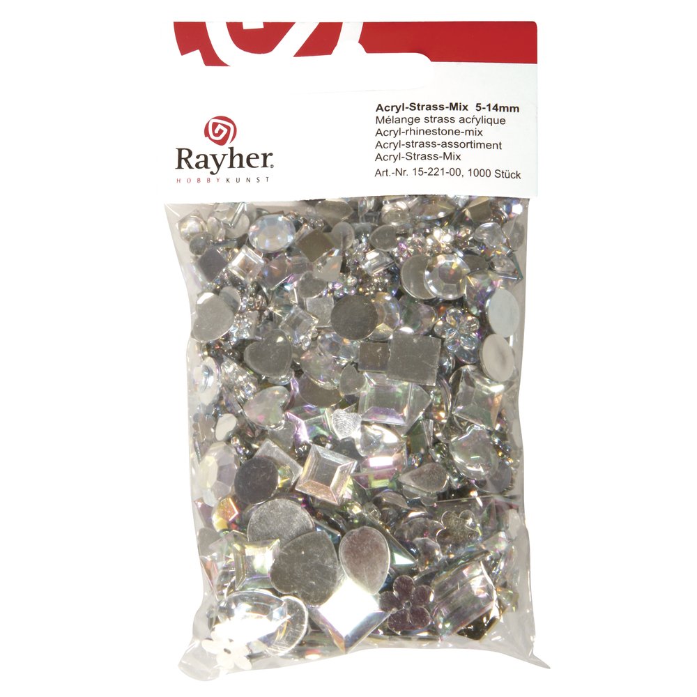 RAYHER 1000-Piece Sequins, Acrylic, Crystal Iridescent, 13.5 x 8 x 2.5 cm - Image 2