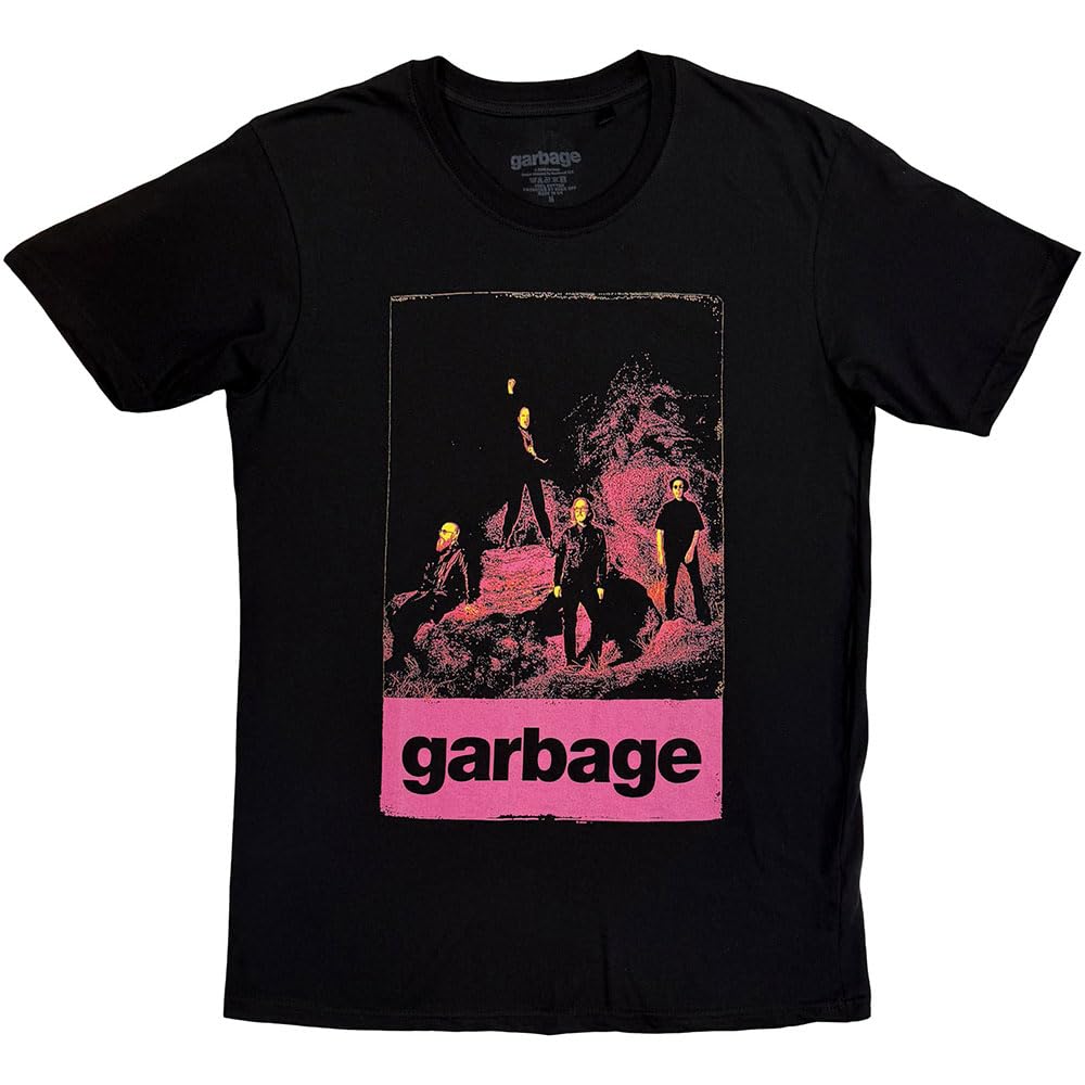 Rock Off officially licensed products Garbage Neon Band Logo T Shirt S