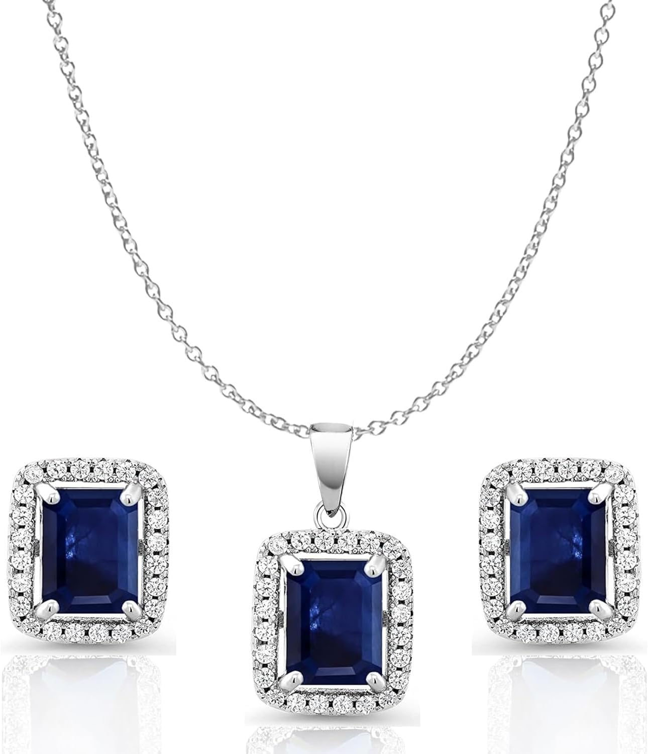 Crystalline Azuria Jewelry Sets for Women Costume Jewelry Sets Wedding Jewelry Set with Necklace and Earring for Bride Bridesmaid Jewelry