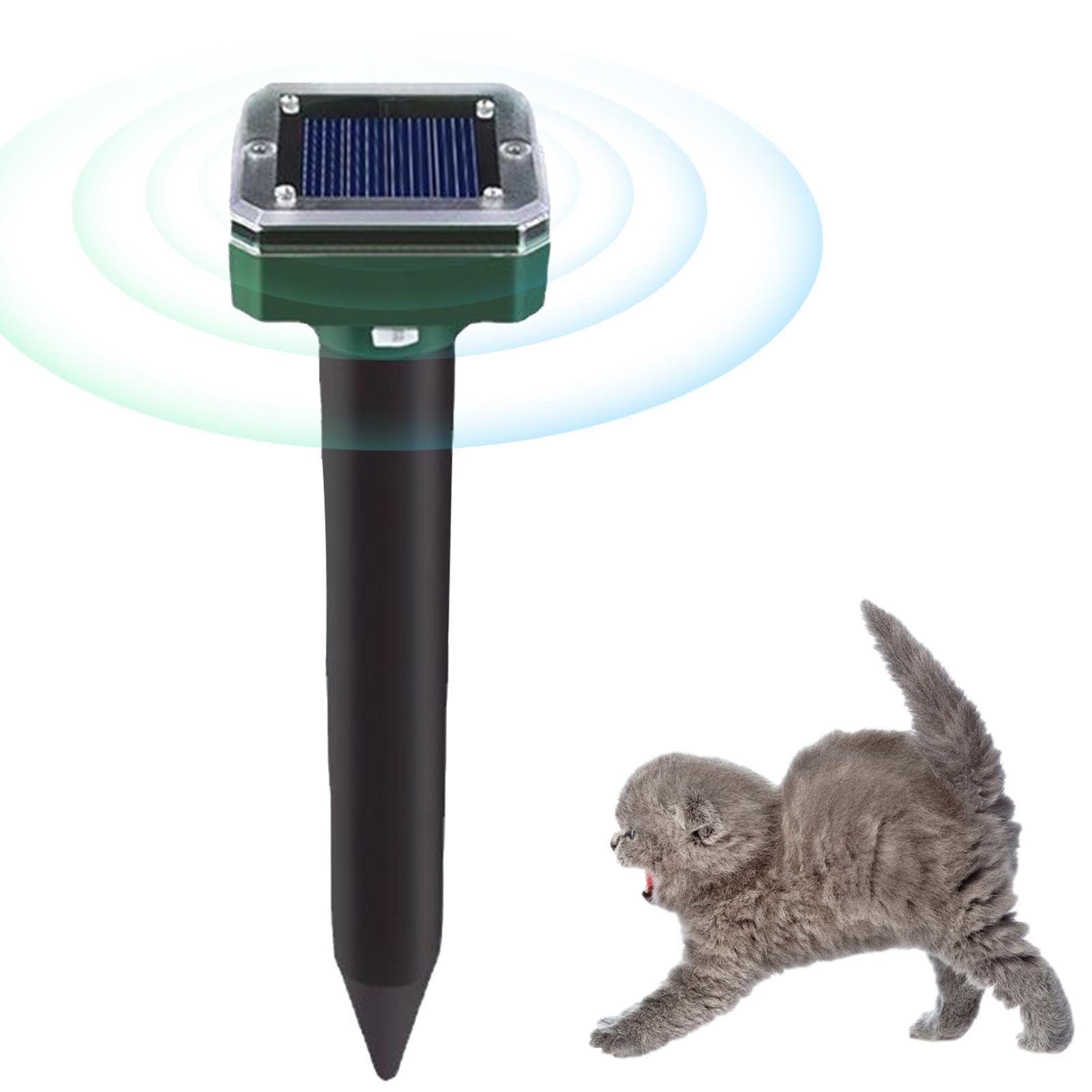 Répulsif solaire pour chat, répulsif à ultrasons avec détecteur de mouvement, répulsif extérieur