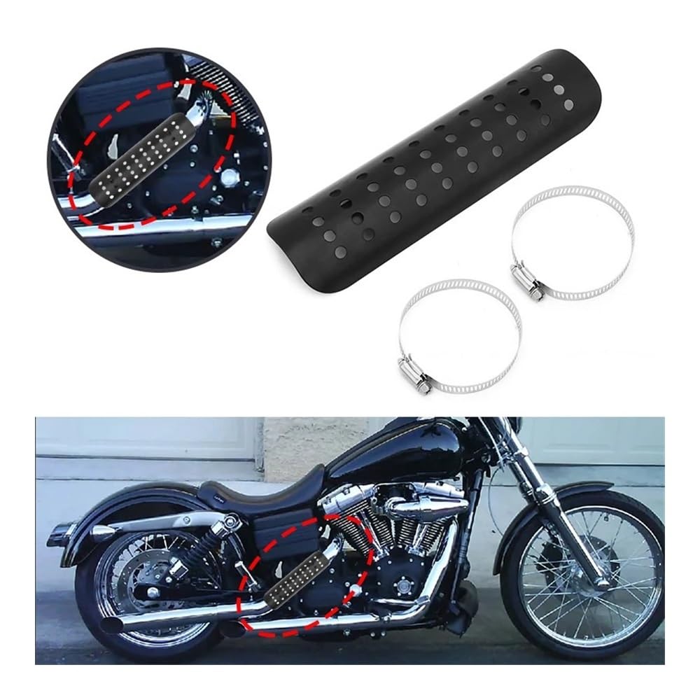 Cubierta Escudo térmico Cubierta De Protección Térmica para Tubo De Escape Universal De Motocicleta, Protector De Silenciador, Accesorios para para para