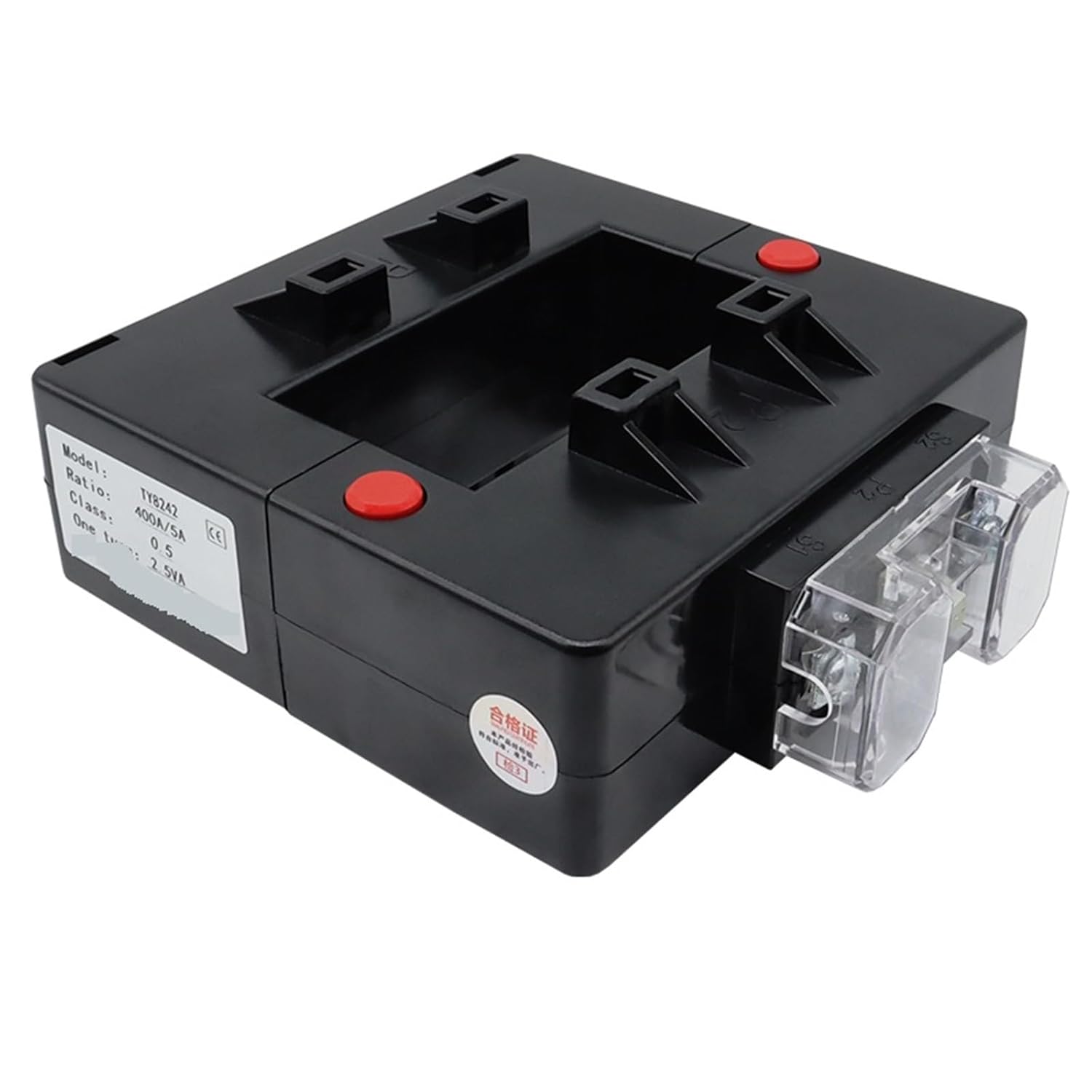 Split Type Current Button Fixed Square Hole CT 50-60HZ 1000A/5A for Electrical Energy Meter Current Sensor(1500A)