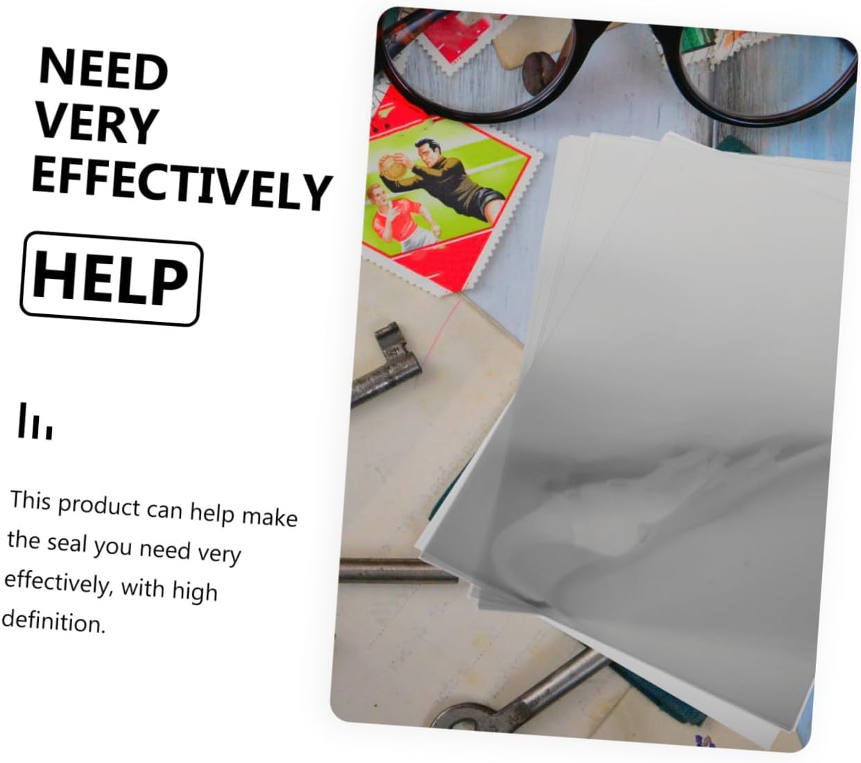 SOLUSTRE High Transparency Exposure Film for Stamps A4 Size 100 Sheets Waterproof High Clarity for Crafting and Printing