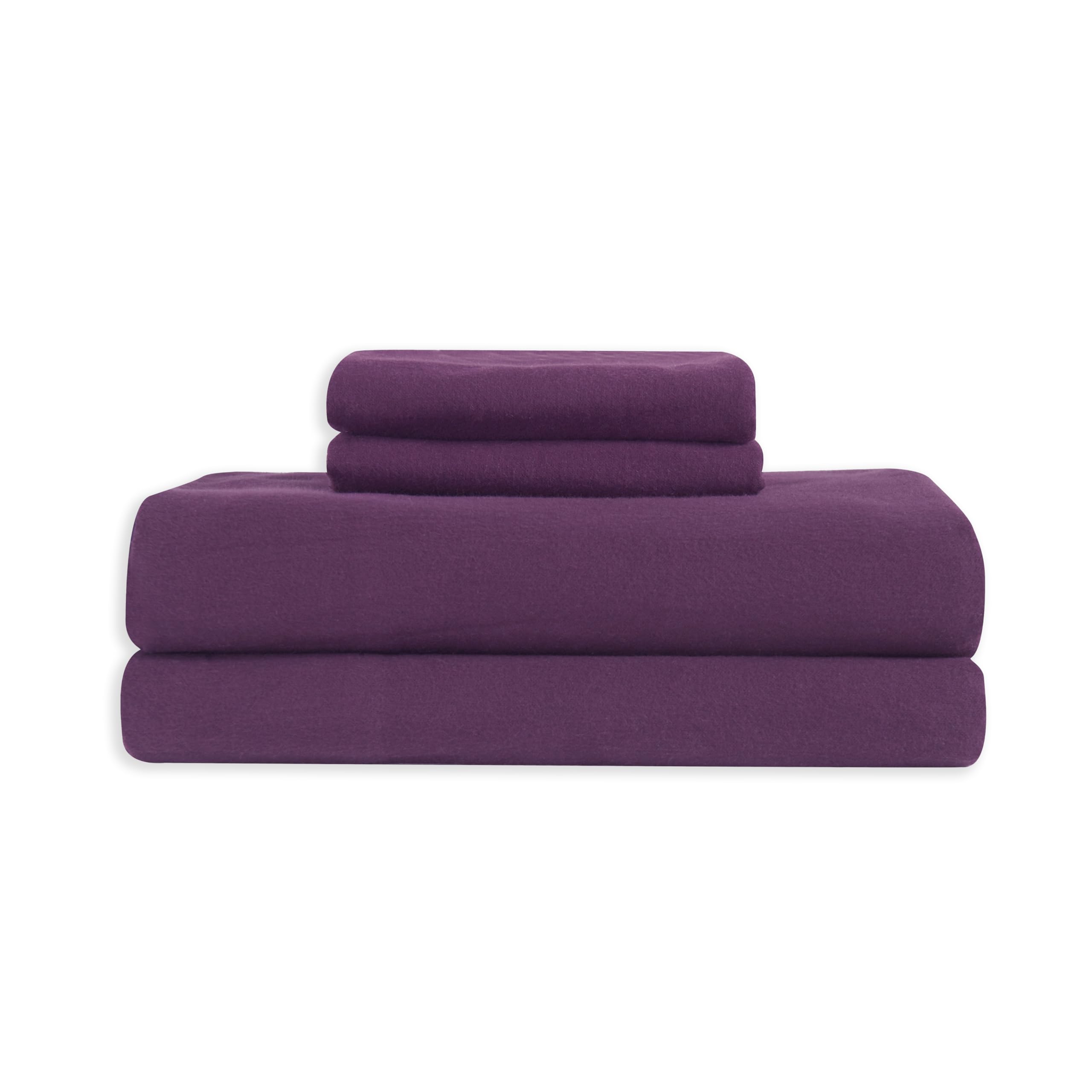 Elegant Comfort Miękkie 4-częściowy zestaw pościeli flanelowej w 100% z tureckiej bawełny – jakość premium, prześcieradło z gumką z głęboką kieszenią, ultramiękkie, przytulne ciepłe i odporne na