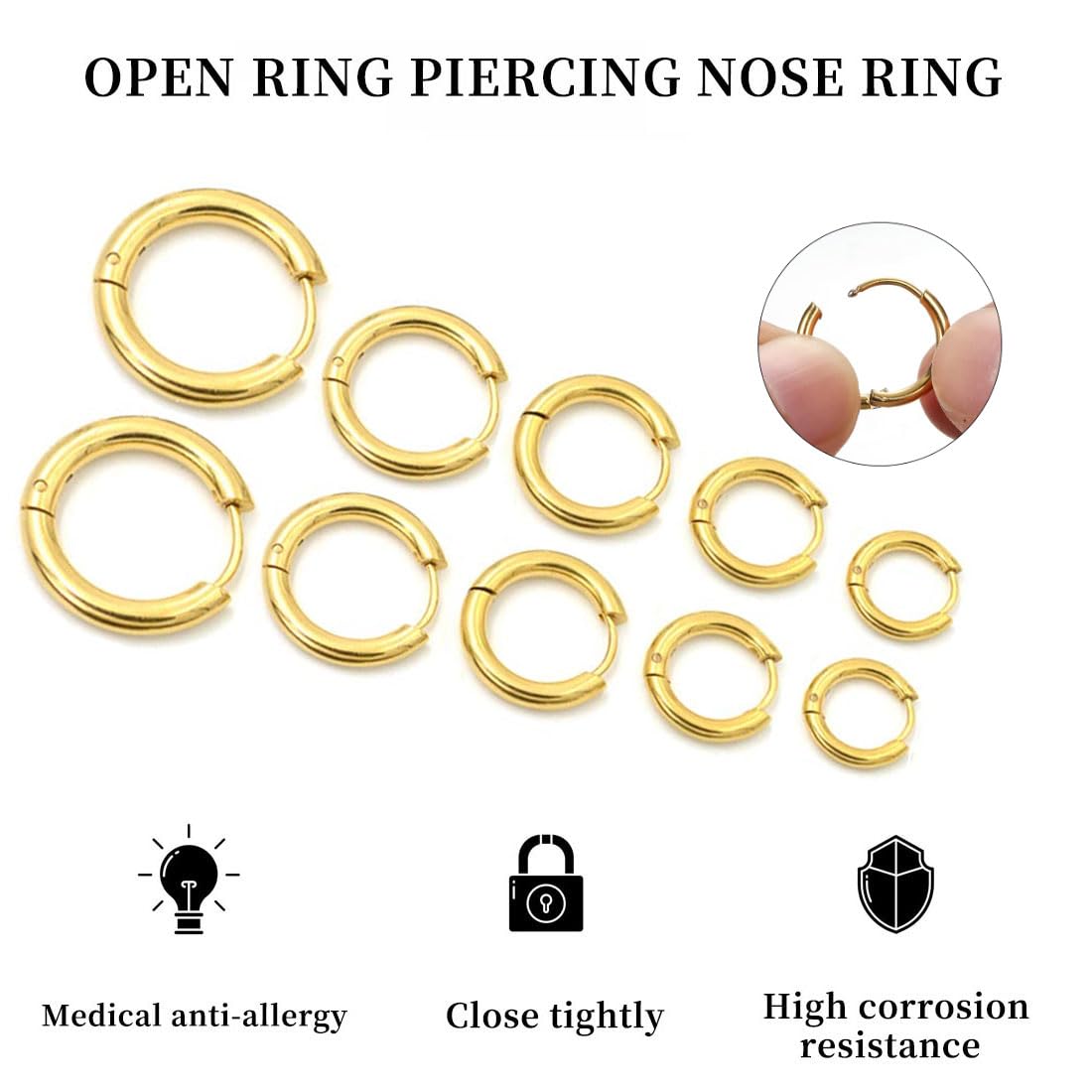 Orecchini In Cartilagine D'oro - Italia - Foto 5