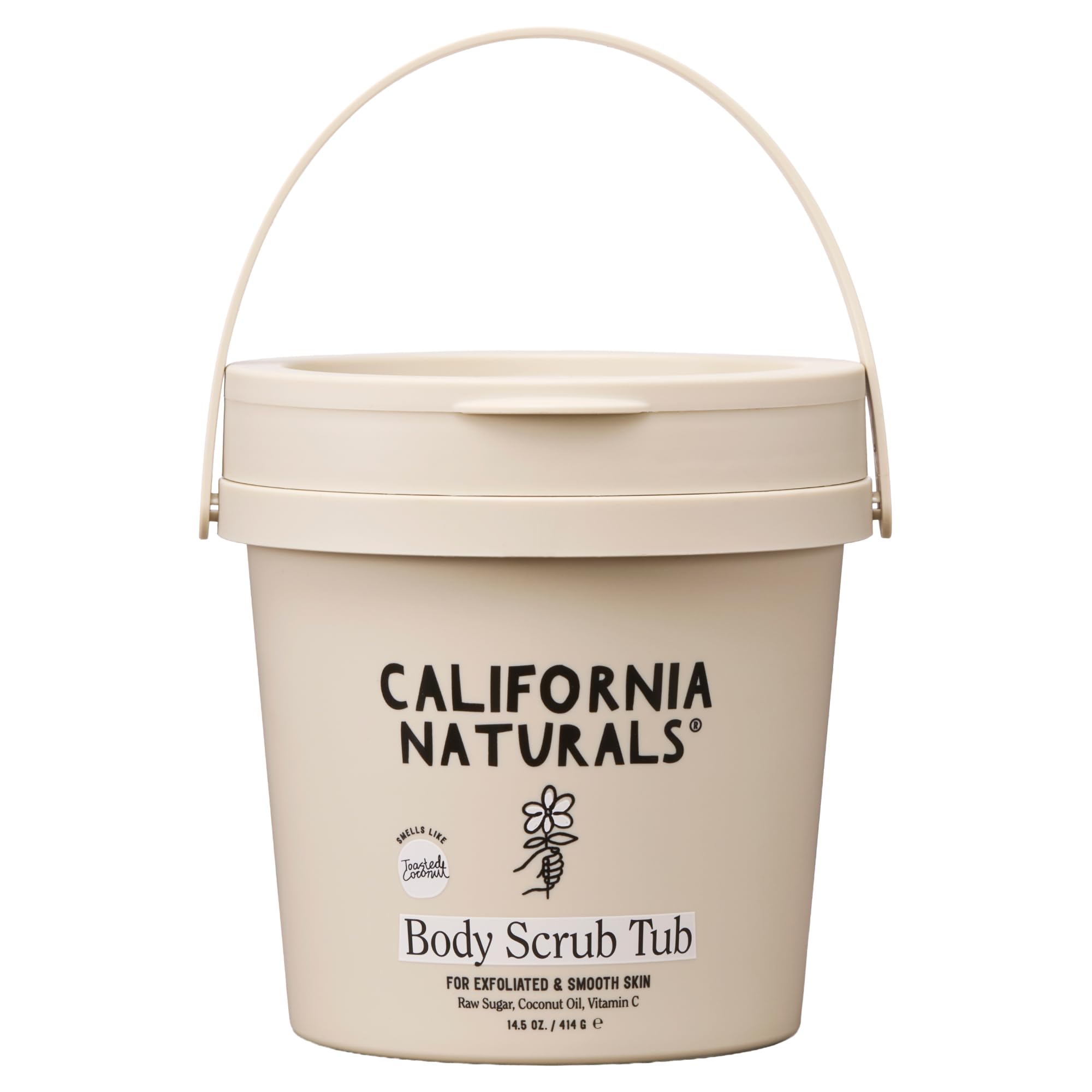 Photo 1 of ***FACTORY SEALED***California Naturals Exfoliating Body Scrub with Coconut Oil, Sugar and Vitamin C Naturally Scented with Toasted Coconut, 14.5 oz***FACTORY SEALED***
