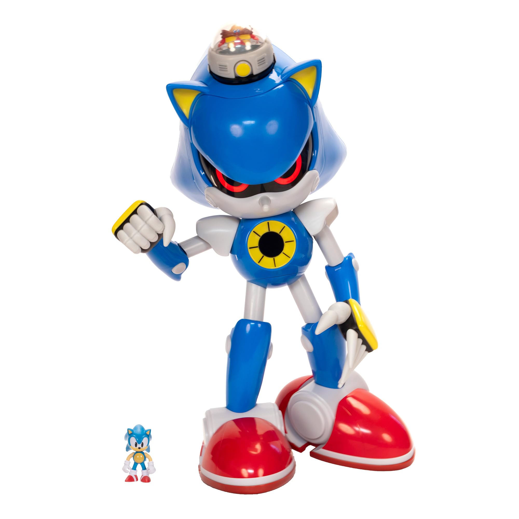 Sonic The Hedgehog 50.8cm Metal Sonic vs 6.3cm Sonic Ensemble de Figurines articulées