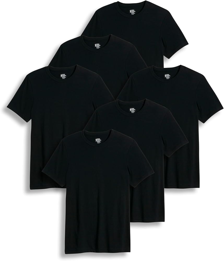 Amazon.com: Jockey Classic Crew Neck Undershirt- 6 Pack - 100