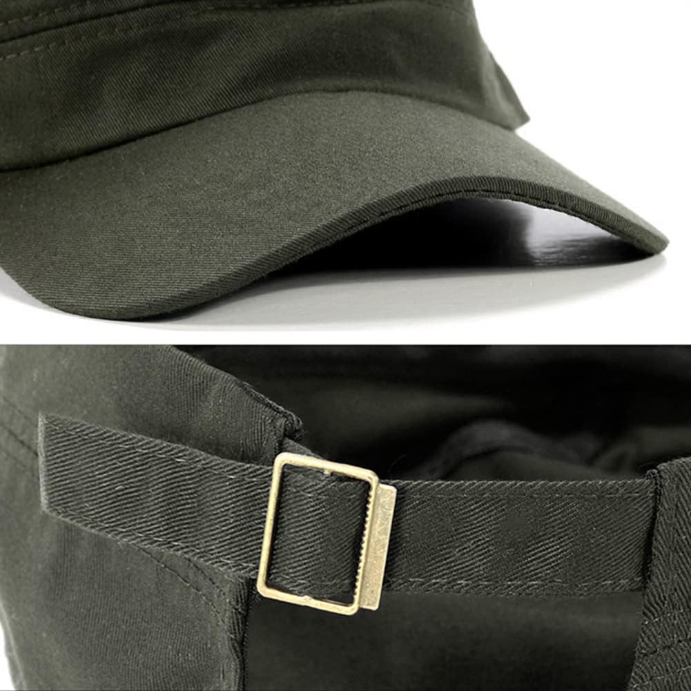 XYIYI Unisex Cotton Basic Cadet Army Cap Everyday Military Style Hat - Image 4