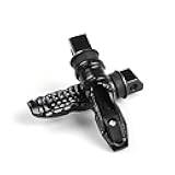 2 PCS Motorcycle Footpeg, Aluminum Alloy Foot Pegs Foot Rest Kit, Non-slip Rear Foot Pegs Fits Kawasaki ZX-4R ZX4RR ZX4R ZX-4RR 2023-2024 CNC and More Motorcycle Models (Black)
