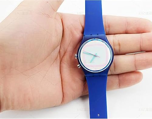 Vista 31 de Lijinlan Correa de silicona de repuesto para Swatch de 0.669 in, 0.748 in, 0.787 in, correa de reloj impermeable para Swatch