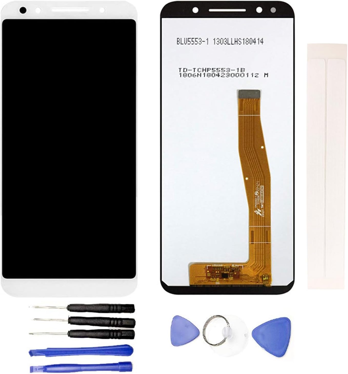 LCD Display & Replacement Touch Screen Digitizer Assembly with Free Tools for Vodafone VFD720 VFD 720 Smart N9 LTE White
