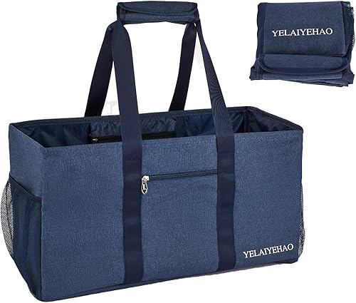 YELAIYEHAO Bolsa grande de utilidad, plegable para almacenamiento, piscina, playa, compras, picnic, lavandería, gimnasio y equipaje