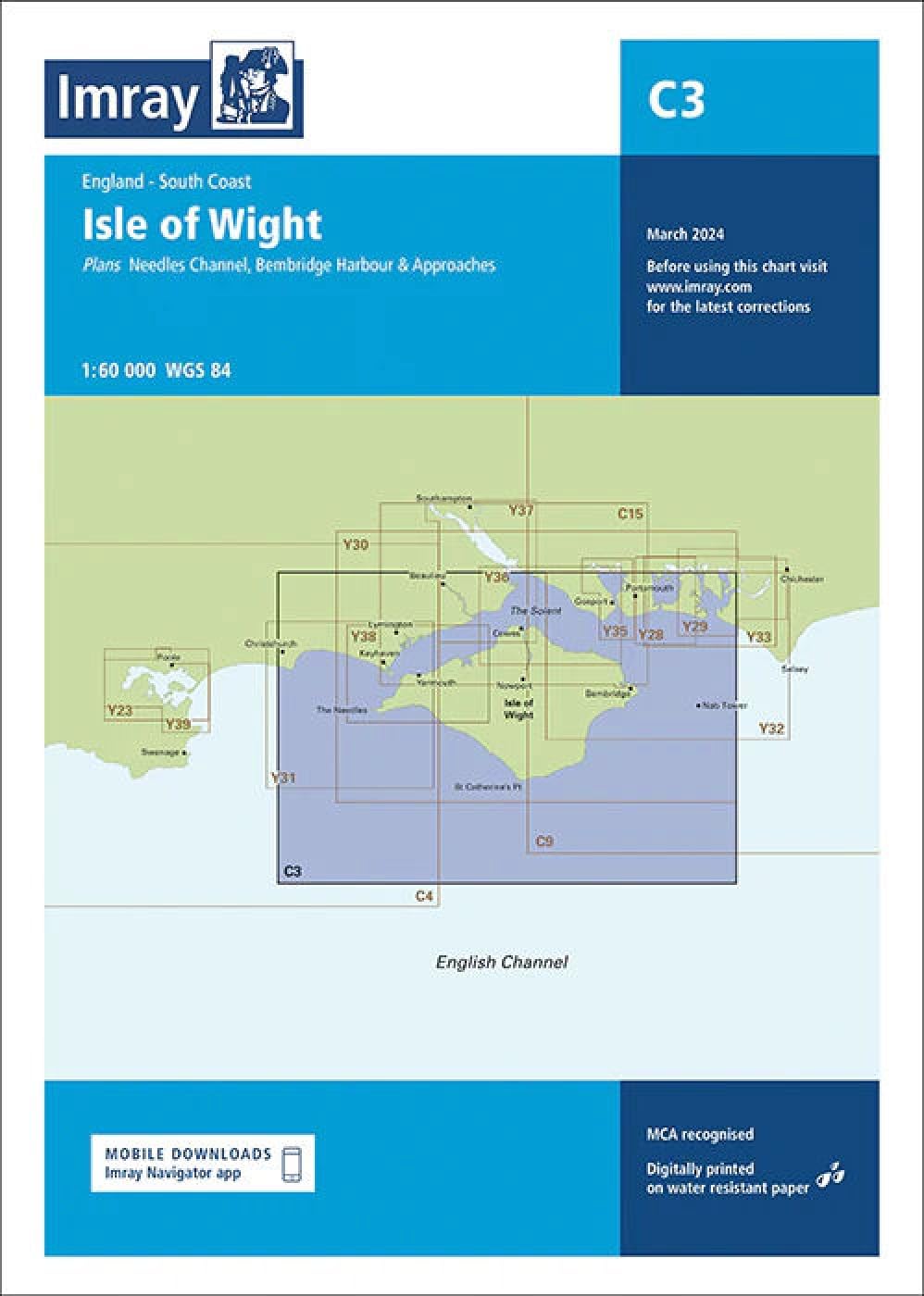 Imray Chart C3: Isle of Wight: 3 (C Charts)