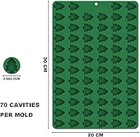 Vista 2 de Mini moldes de Navidad, molde de silicona para árbol de Navidad, molde de silicona de hombre de jengibre, mini molde de gomitas para hornear