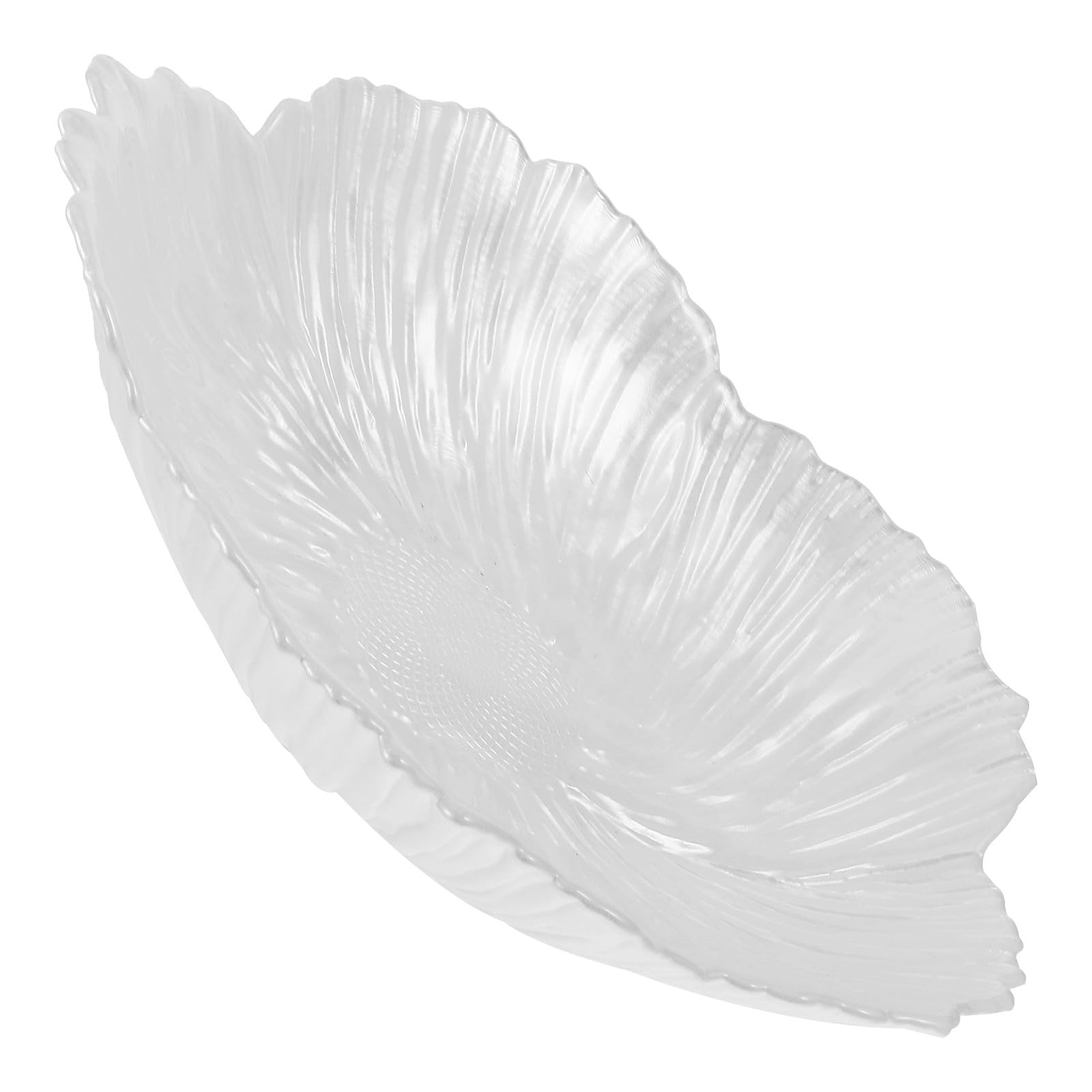 Assiette cuisine polyvalente en verre effet perle pour une présentation soignée au bureau