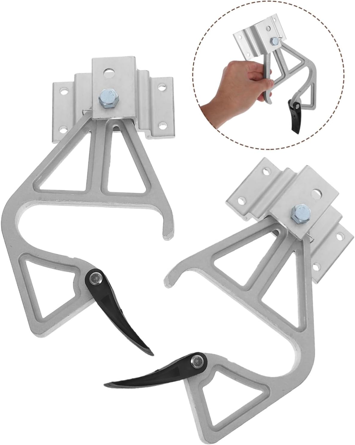 Veemoon Telescopic Ladder Parts: Extension Ladder Safety Enhancements Aluminum Alloy Secure Locking Replacement for Home