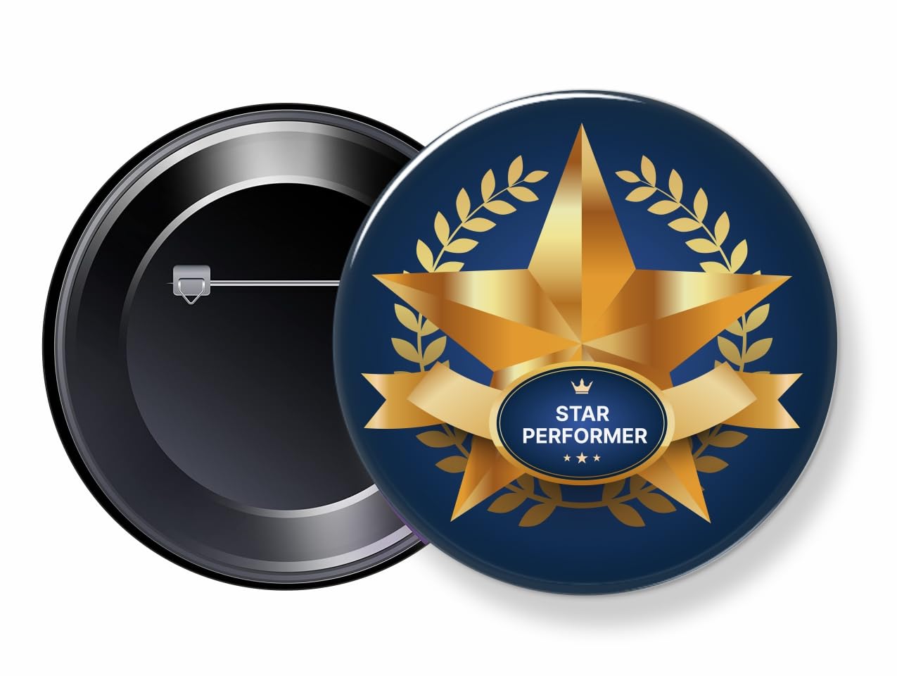 Star Performer Button Badges - PACK OF 10 PCS