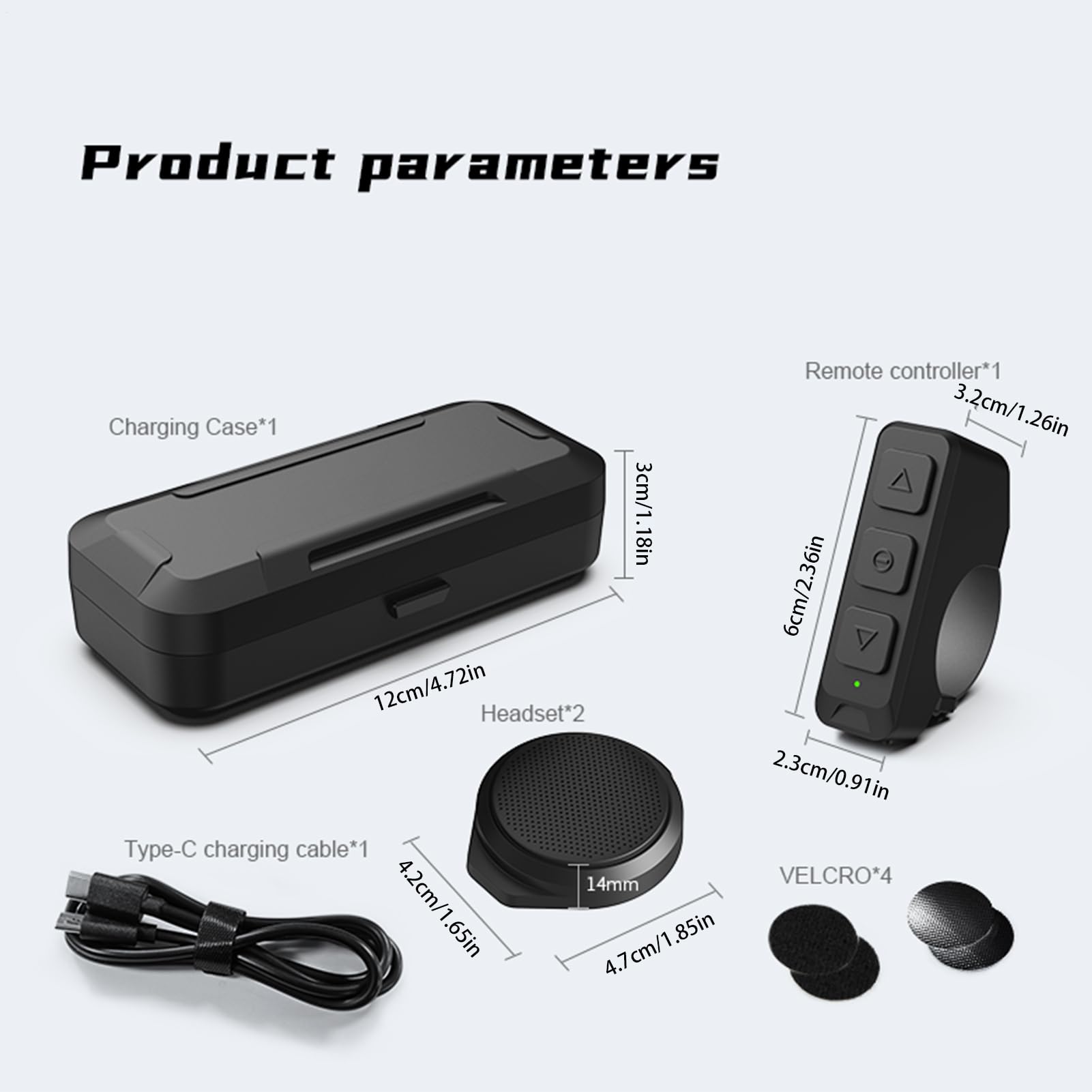 Cuffie Wireless Per Motocicletta Cuffie portatili, ricaricabili e | Cuffia Custodia di ricarica per auricolare, moto, cuffia impermeabile, guida, viaggio, pendolarismo