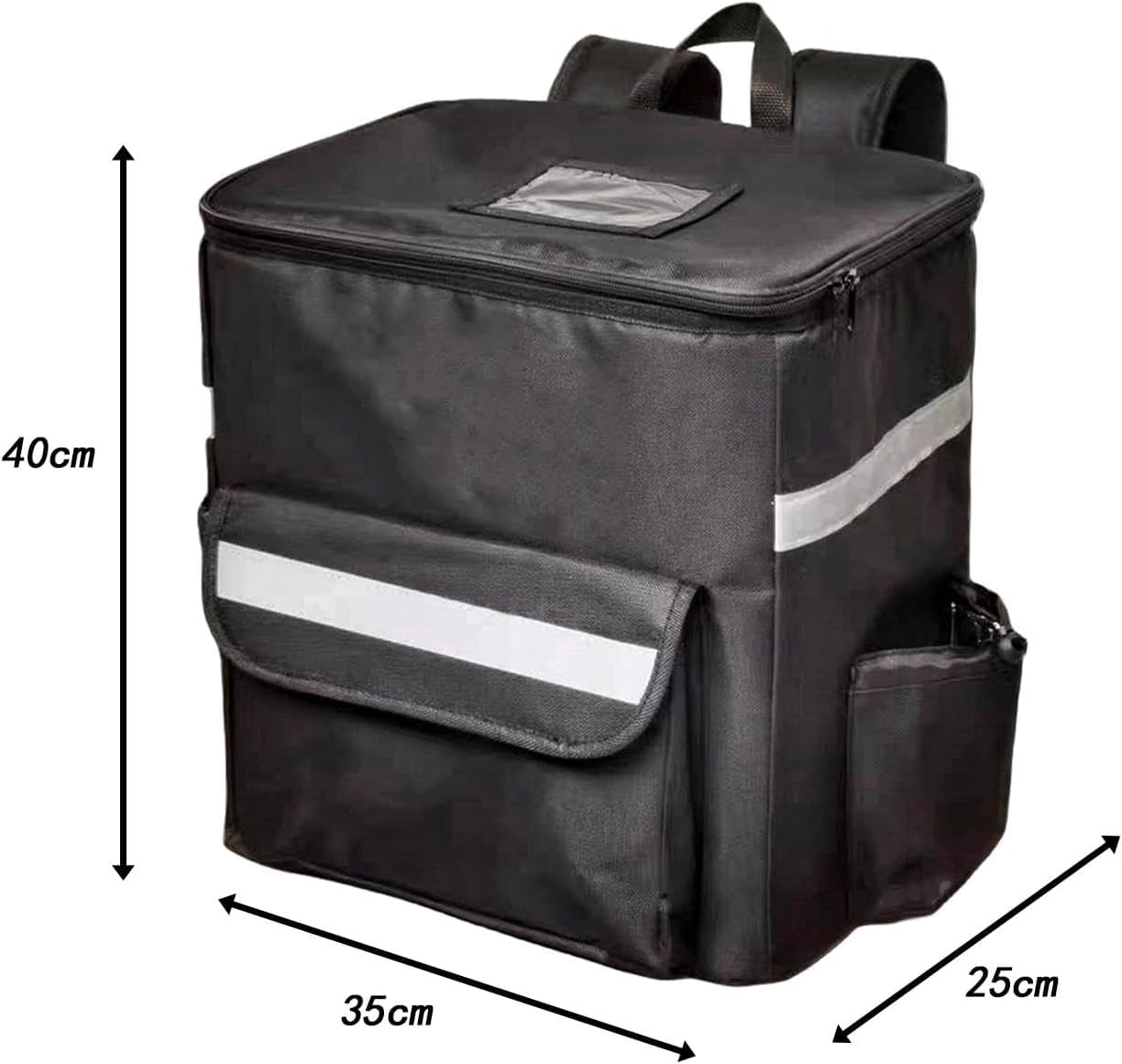 Isolierter Lebensmittel-Lieferrucksack, wasserdicht, thermische Lebensmittel-Liefertasche, große Pizzatasche für Zuhause, Outdoor, Picknick, Lebensmitteltransport