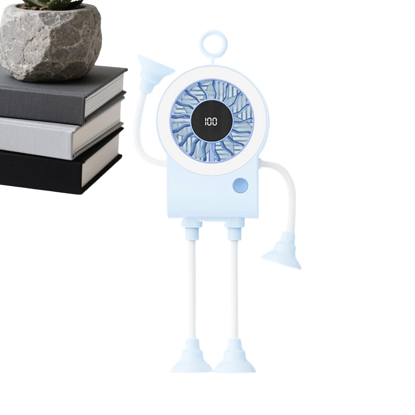 Mini ventilateur rechargeable portable 100 vitesses pour bureau maison extérieur