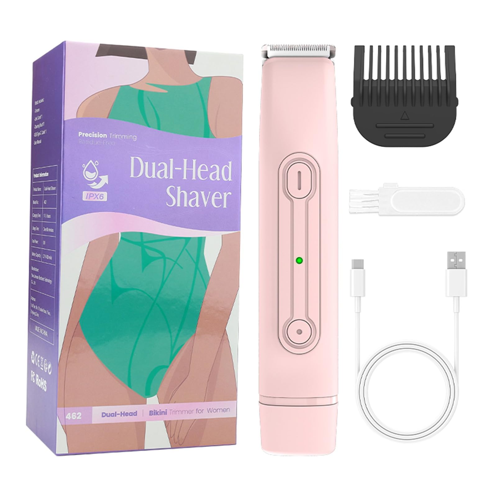 Rasoir électrique femme contre les coupures pour les aisselles et la zone sensible du bikini