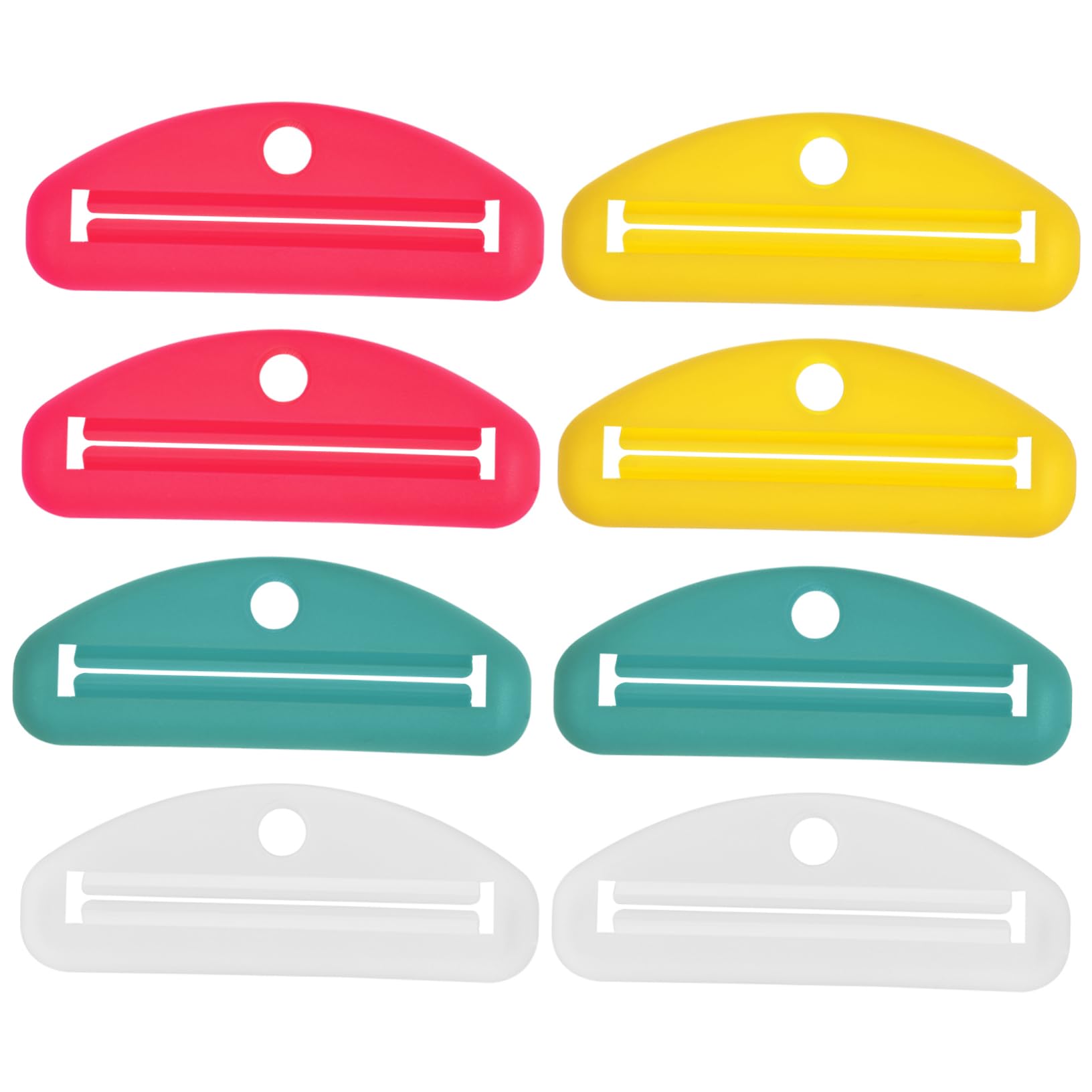 BESTYASH 8 Pcs Manual Toothpaste Tube Squeezers Compact Tube Rollers for Efficient Dispensing Multi Color Reducing Waste for Home and Travel Use