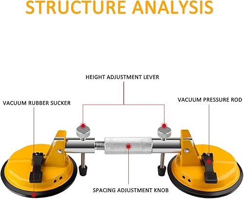 Miniatura 2 de CNCEST Ajuste de costura de piedra de 6 pulgadas para unir costuras, herramienta de instalación de encimera + 2 ventosas de vacío de 5.906in