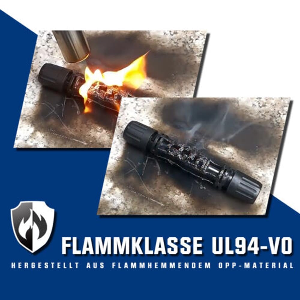 Set van 2 verlengkabel, 50 50 m, 4 mm², 12 AWG, max. 1800 V, incl