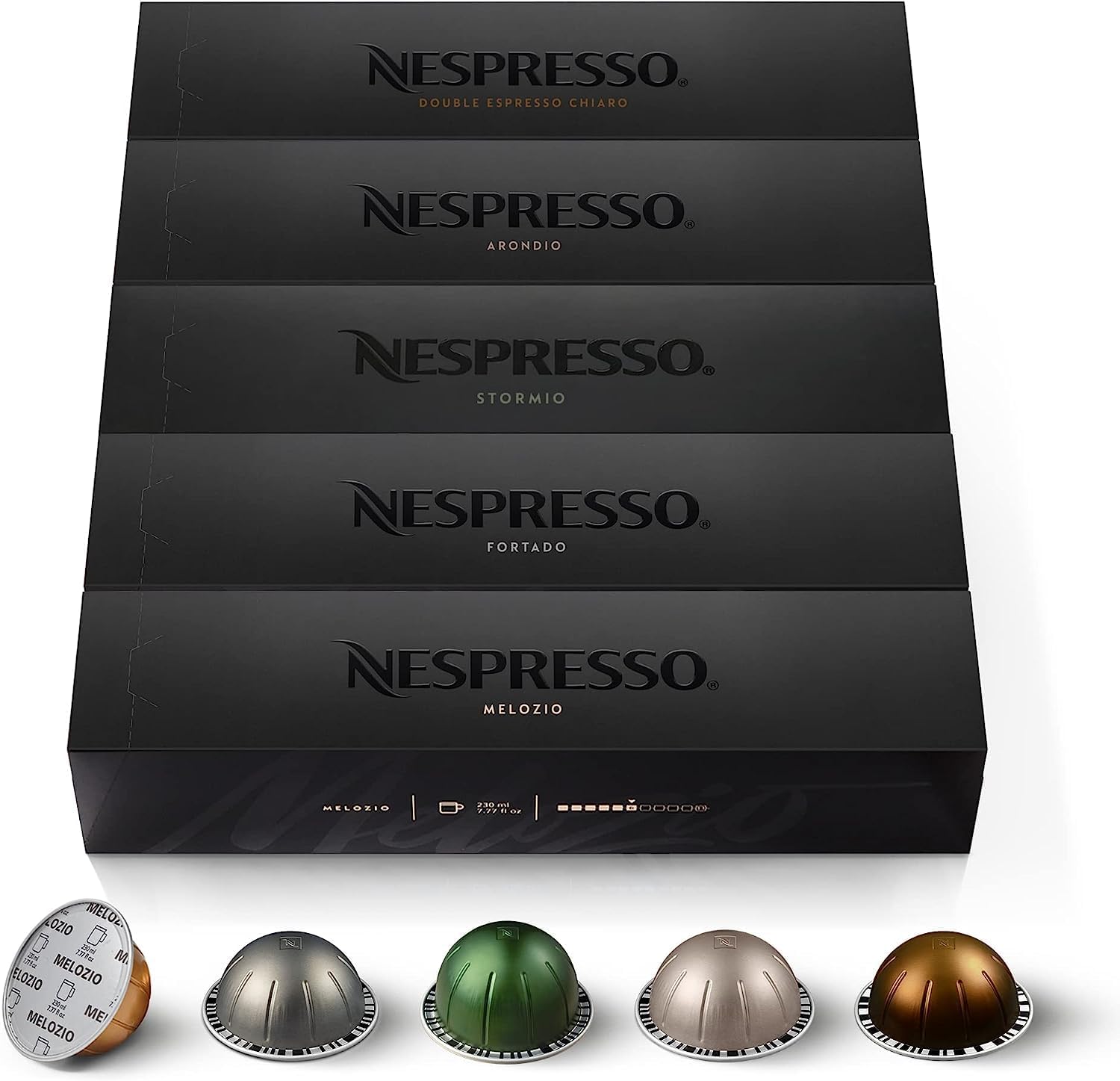 Nespresso VERTUO Line Signature Selection Melozio, Fortado, Stormio