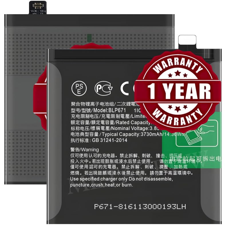 Image of Original BLP671 Battery Compatible for Oppo Find X (CPH1871, PAFM00) - (3730mAh) - 1 Year Warranty JK1