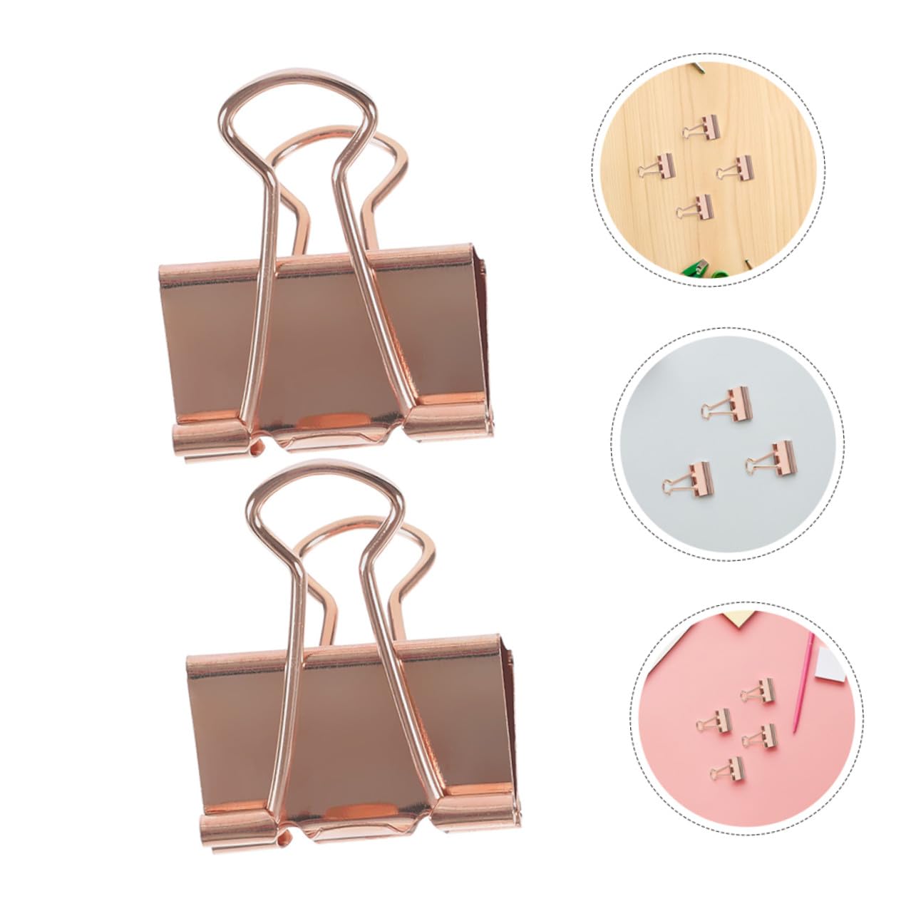 SHINEOFI 100stücke Klappclips Metall für Notizbuch Dokumente Büroklammern als Geschenkpapierhalter Dokumentenbinderclips Dekorative Büroklammern für Journaling