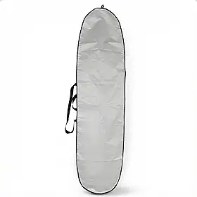 Capa Prancha de Surf Funboard Refletiva Térmica [Escolha: 7'3 ou 7'7] - Bag Impermeável Zíper Anticorrosivo e Alça Acolchoada - Nylon Reforçado e Zíper Heavy Duty