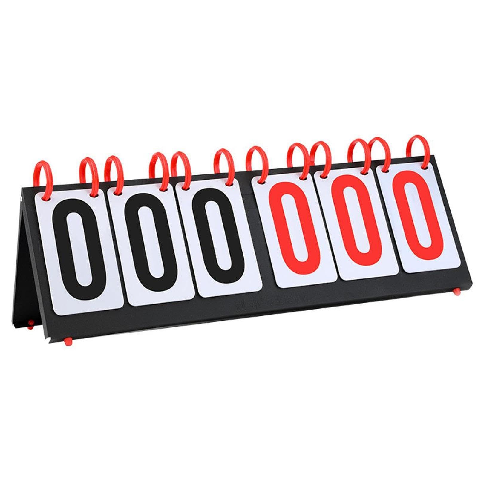 Marcador con Números Visibles, Marcador Manual para Seguimiento de Puntuación, Tablero de Mesa Portátil, Mecanismo de Tarjetas Fácil de Voltear.