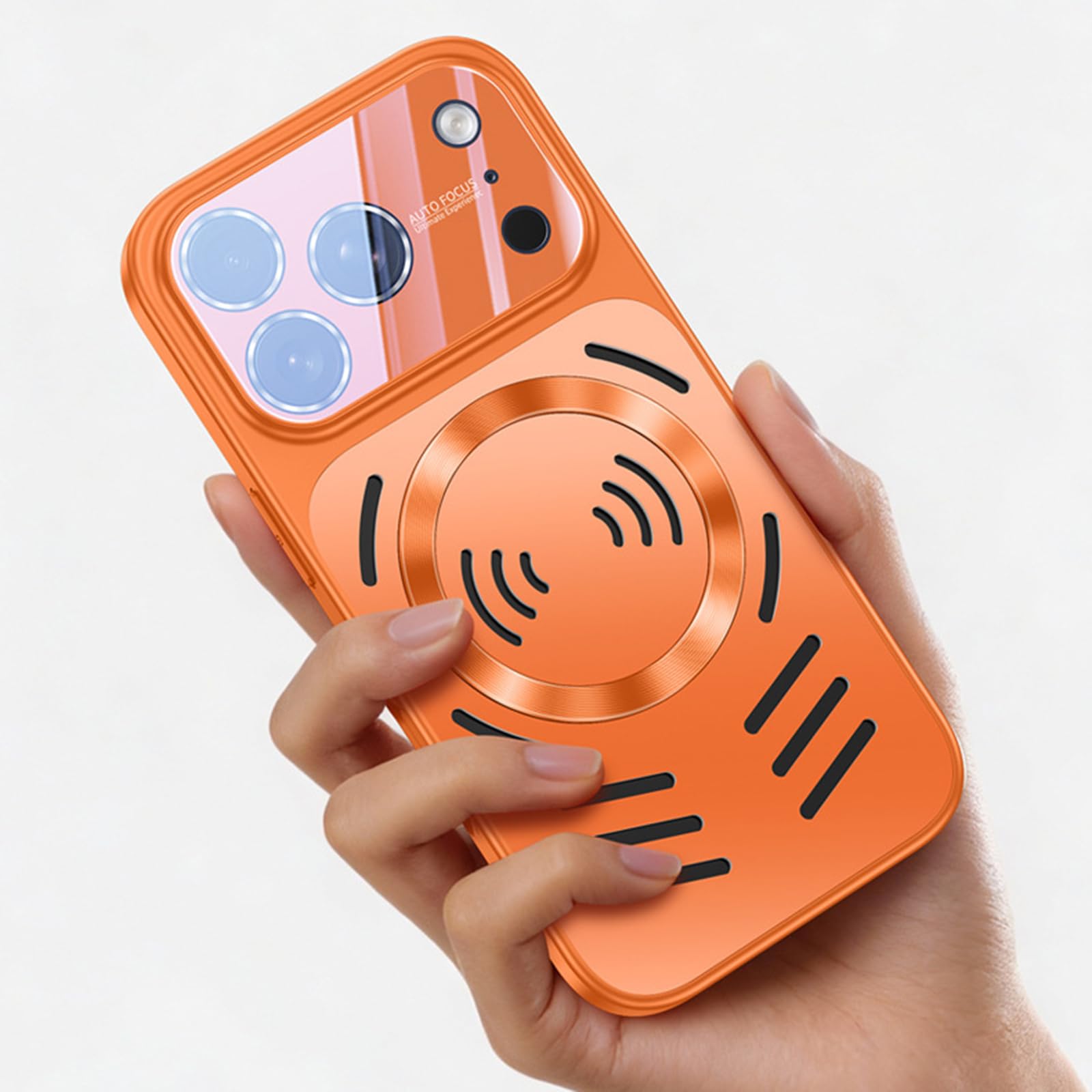 Cover Magnetica per iPhone 17 PRO Max/17 Pro/17, Dissipazione del Calore Sottile Antiurto Custodia Protezione Completa della Fotocamera,d'oro,17 PRO Max