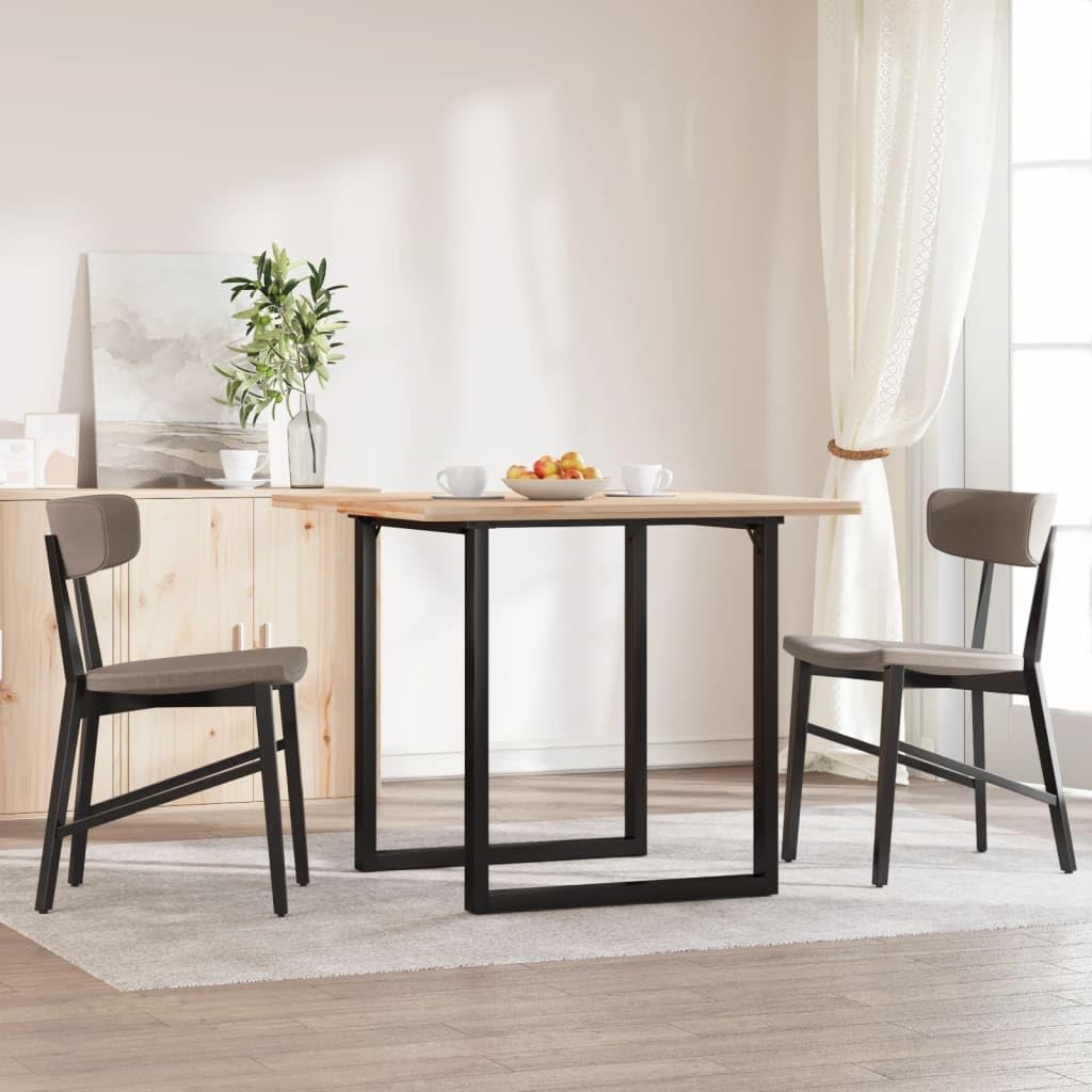 vidaXL Patas de Mesa de Comedor Estructura O Acero 70x70x73 cm, Pata de Mesa Auxiliar, Pata de mesita Auxiliar, Pata de Mesa de Metal