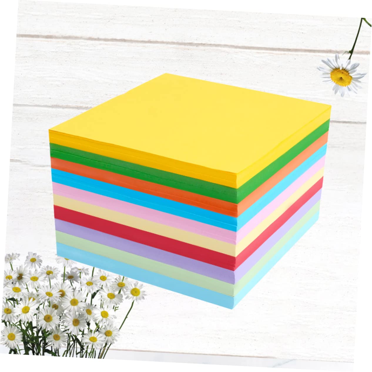 HOMSFOU 3 Series Papel Origami Cuadrado Para Manualidades Diy Papiroflexia Para Proyectos Artísticos Papel Ecológico Para Decoración Y Educación 1000 Piezas*3
