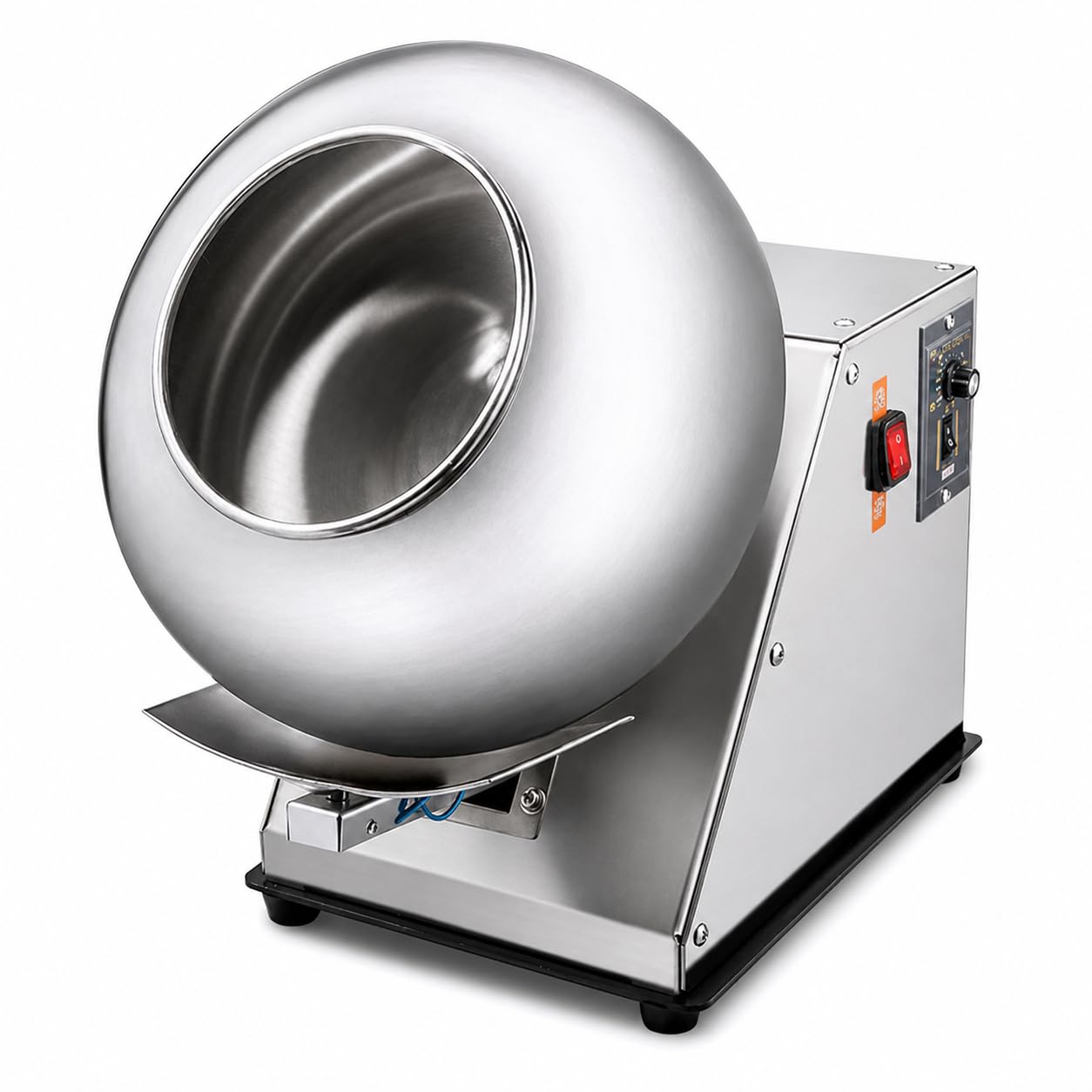 Máquina de panificación de chocolate, equipo eléctrico de revestimiento de azúcar para panaderías, pulido y secado de 3-5 kg/h, ideal para la producción de alimentos
