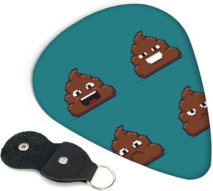Amazon 顔文字 うんこ うんち 臭い 画素 ギターピック 6枚セット 3種厚さ エレキギター ベース用ピック ウクレレ ギター Abs素材 エレクトリック アコースティック 弦楽器 ピック 楽器 音響機器 楽器 音響機器