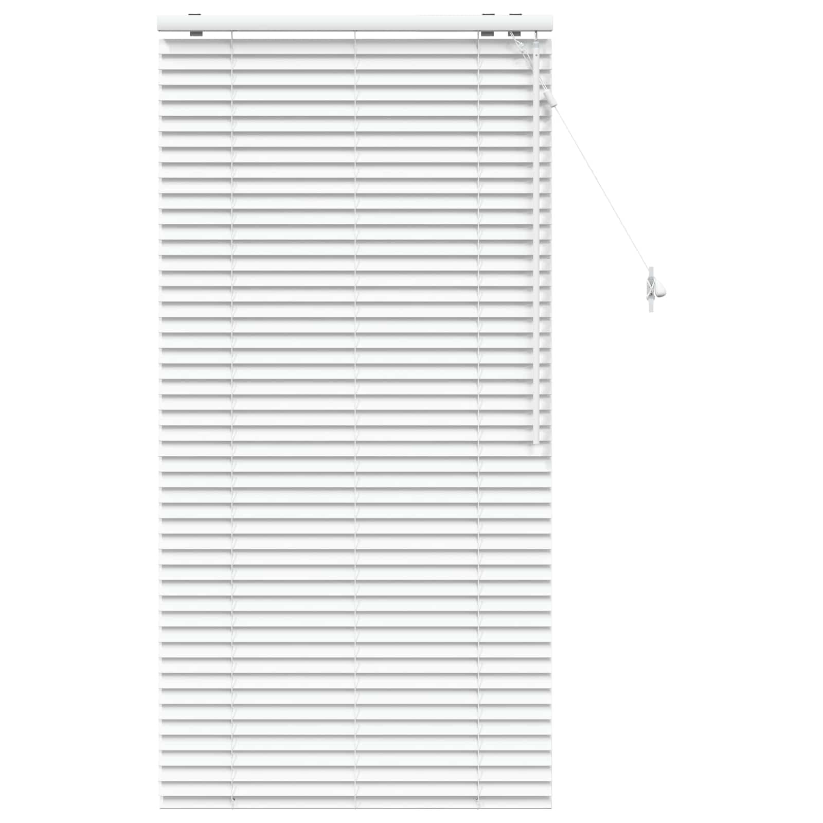 Persiana de madera blanca de 80 x 160 cm con listones regulables de paulownia para ventanas