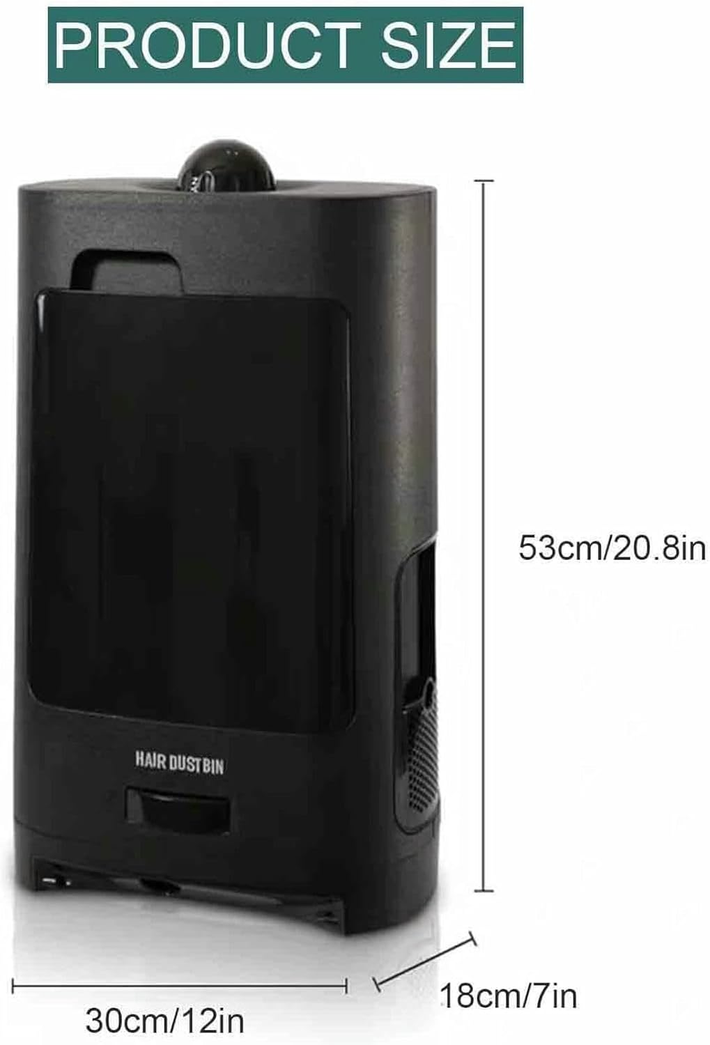 Salon Vacuum Cleaner with Broken Hair, Touchless Stationary Vacuum, Barbershop Electric Trash Can, for Commercial use