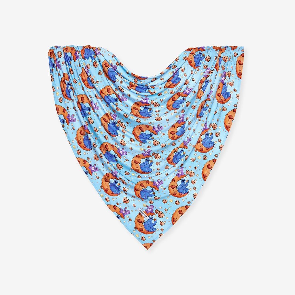 Posh Peanut Share Bear and Cookie Monster - Swaddle and Beanie Set - One Size