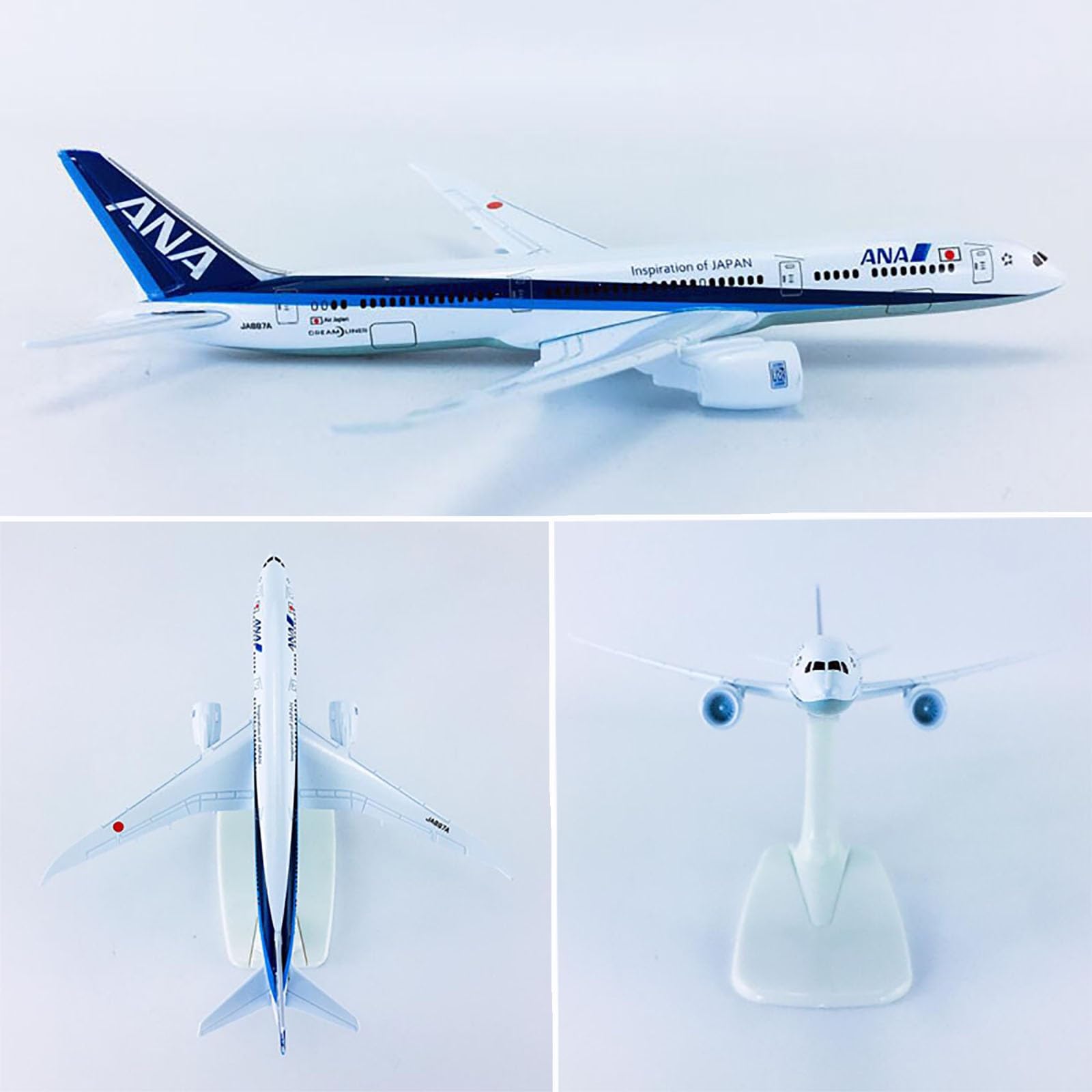 Amazon.co.jp: 6.3インチ 1:400スケール ANA B787-9 模型飛行機 航空機