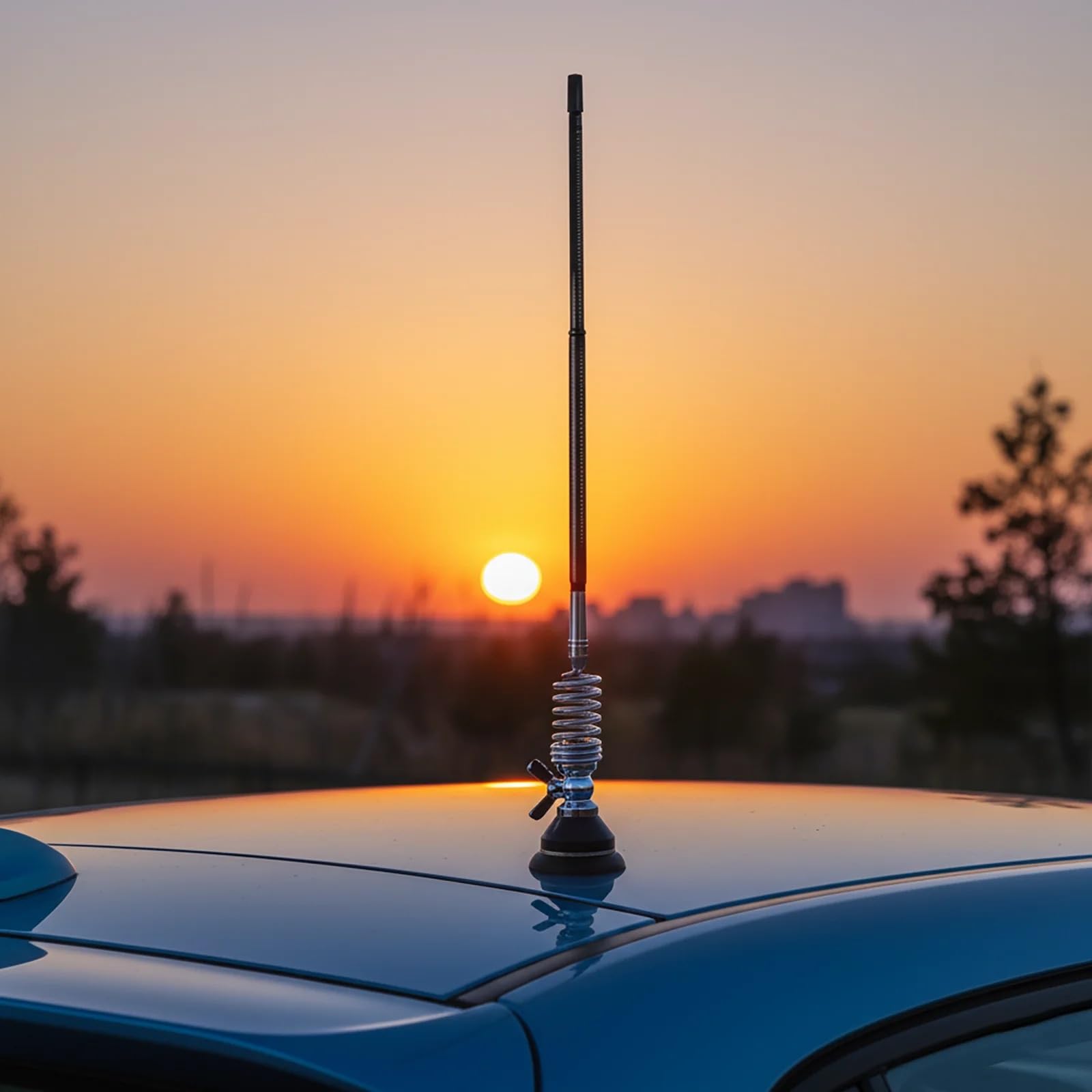 Alan Electronics GmbH - Albrecht Gamma 2 f- CB-mobilfunkantenne, 1/4 Lambda, 93 cm