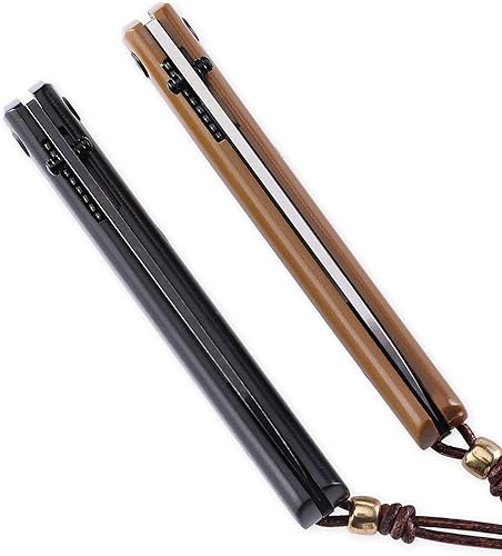 Miniatura 5 de Petrified fish PF719 - Cuchillo plegable, hoja de acero 12C27N de 3.34 pulgadas, mango G10 con bloqueo para el pulgar (hoja satinada con mango G10)