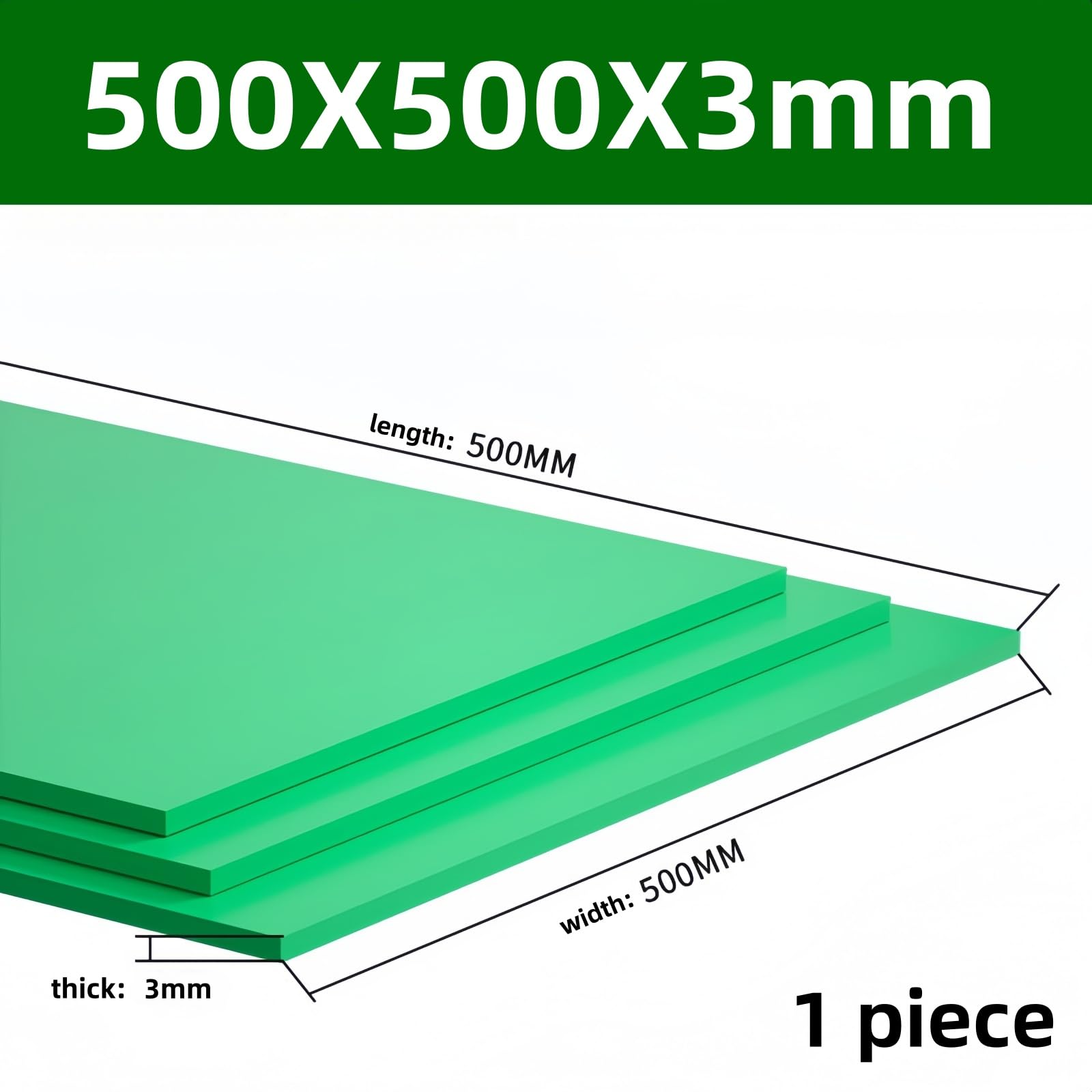 Foglio Silicone Gomma Piena Alta Temp Flessibile Guarnizione 500 x 500 mm,3mm | Foglio Silicone: Flessibile Durevole. Ideale per Guarnizioni, Ammortizzazione, Fai da te Usi Industriali.