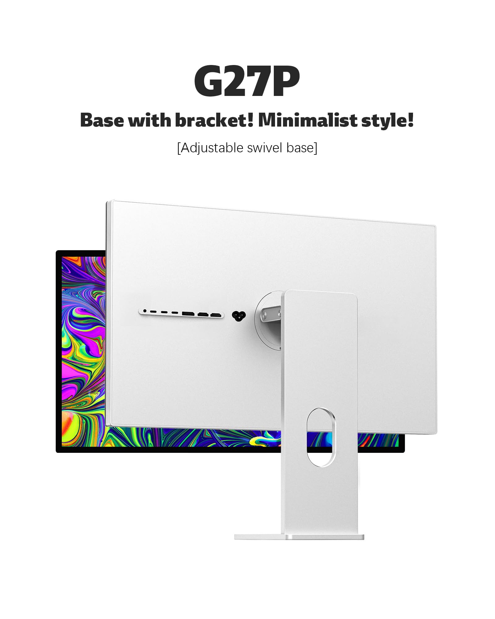 Kuycon G27P 27 inch FHD (5120x2880) 5K Monitor, IPS Black Panel