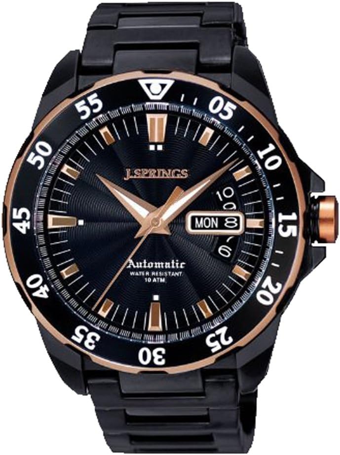 Automatic Sports Men's Watch with Black Band