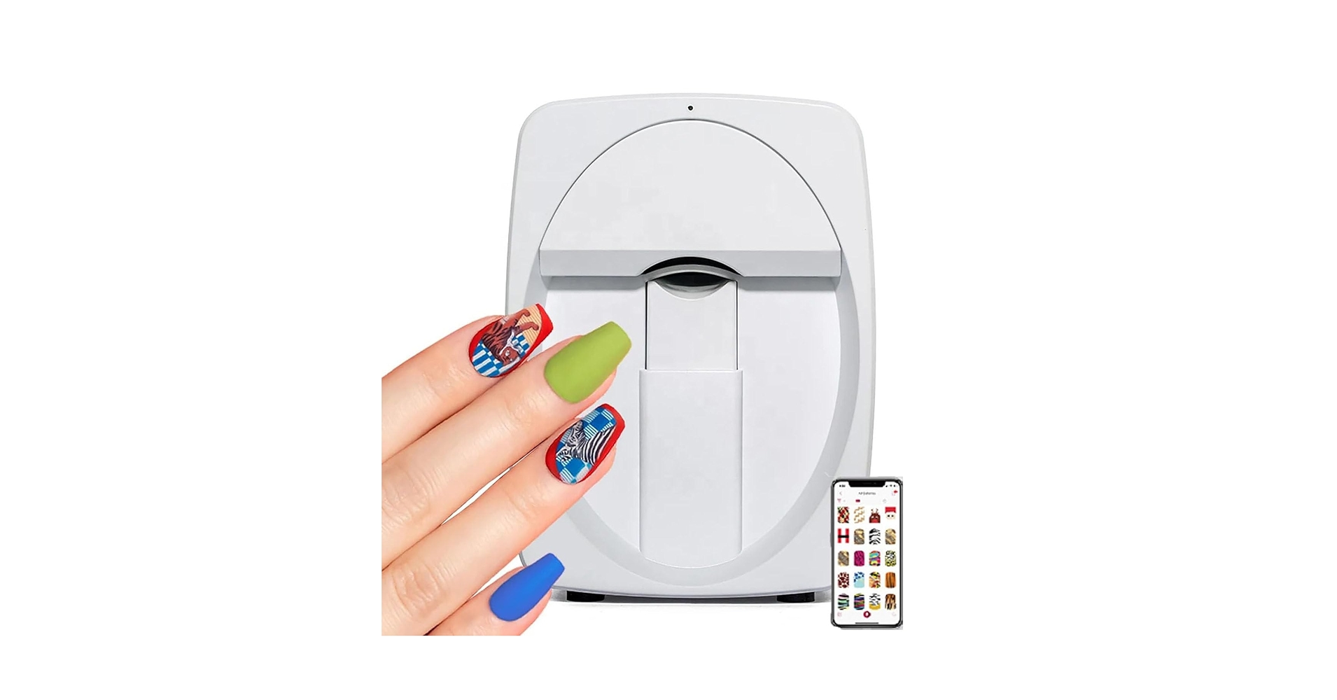 Amazon.com: JINGEDD Automatic DIY Nail Art Printer Machine